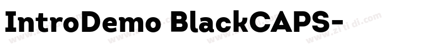 IntroDemo BlackCAPS字体转换